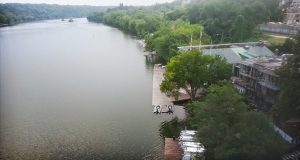 addle boarding on the Potomac River