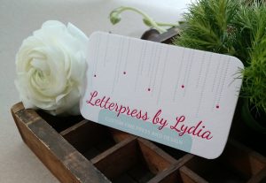 Letterpress by Lydia